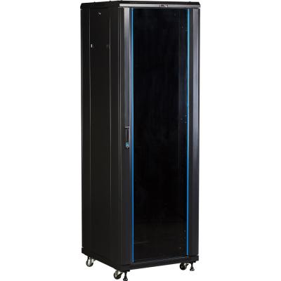 Шкаф серверный напольный TWT Business Advanced, IP20, 27U, 1388х600х600 мм (ВхШхГ), дверь: без двери, боковая панель: сплошная съемная, разборный, цве
