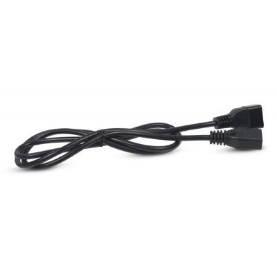Шнур для блока питания Cabeus, IEC 60320 С19, вилка IEC 60320 С20, 5 м, 16А, из кабеля 3х1,5 мм², цвет: чёрный