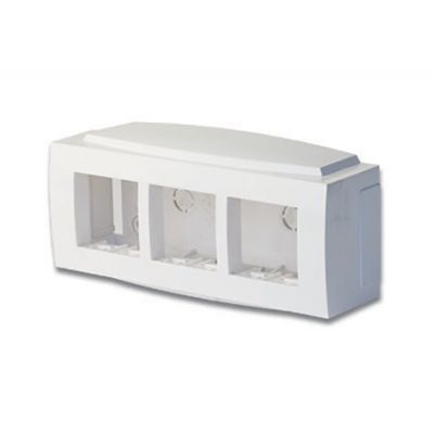 Коробка для наст. монтажа DKC Brava, 6 модулей, 93х184х61 мм (ВхШхГ), цвет: белый