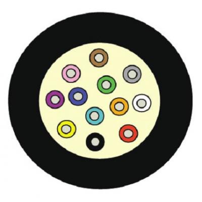 Кабель ВО Siemon XGLO Tight Buffer,  12хОВ, OS2 9/125, LSZH, Ø 6,2мм, универсальный, небронированный, цвет: чёрный