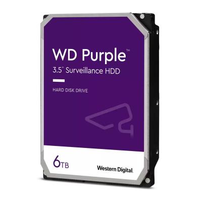 Жёсткий диск WD Purple, 6 ТБ, SATA, 5 640 rpm, WD62PURZ