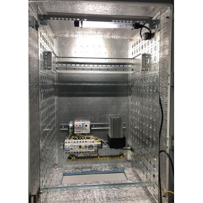 Шкаф уличный всепогодный укомплектованный настенный ЦМО ШТВ-Н, IP55, 12U, корпус: металл, 600х600х300 мм (ВхШхГ), цвет: серый
