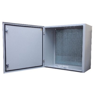 Электротехнический настенный шкаф IP55 с монтажной панелью (600x500x250), дверь одинарная, два замка-03