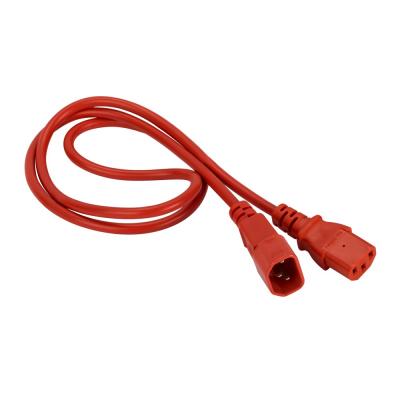 Шнур для блока питания Lanmaster, IEC 60320 С13, вилка IEC 320 C14, 1 м, 10А, цвет: красный