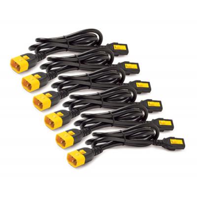 Силовой шнур APC, IEC 60320 С13, вилка IEC 320 C14, 0.61 м, 10А, 6 шнуров в комплекте, цвет: чёрный