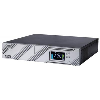 ИБП Powercom SMART RT, 1000ВА, lcd, встроенный байпас, линейно-интерактивный, универсальный, 428х431х84 (ШхГхВ), 220-240V, 2U,  однофазный, Ethernet, 
