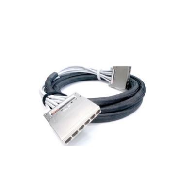 Сборка кабельная разветвительная Hyperline, кат. 6A, экр., S/FTP, RJ45/8P8C, LSZH, AWG23 9м, серый, 19
