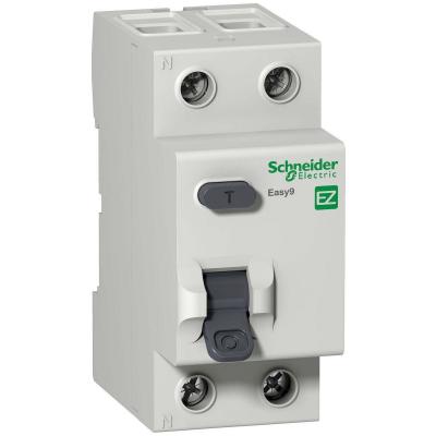 Устройство защитного отключения Schneider Electric Easy9, тип: AC, 2 модуль, 2Р, 25А/10мА, 1 модуль ш = 18 мм (EZ9R14225)