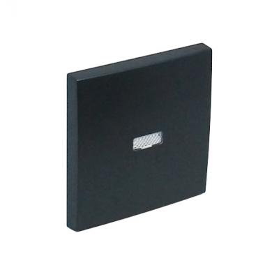 Клавиша для выключателя Efapel Logus90, 1, 45х45 мм (ВхШ), с индикацией, цвет: чёрный, (90602 TPM)