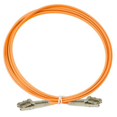 Комм. шнур оптический Eurolan Tight Buffer, Duplex LC/LC, OM2 50/125, LSZH (нг(A)-HF), 1м, серый хвостовик, цвет: оранжевый