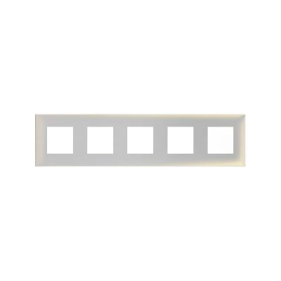 Рамка DKC Avanti, 5 постов, 90х375 мм (ВхШ), плоская, настенный, цвет: белый жемчуг (DKC.4420900)