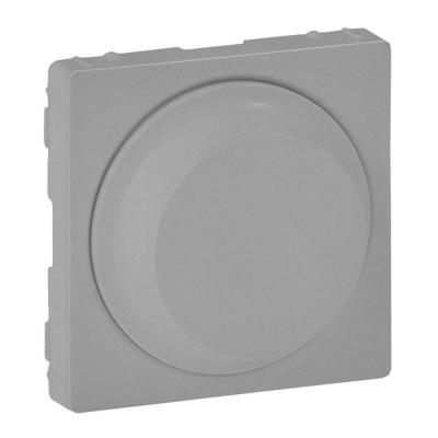 Лицевая панель для светорегулятора Legrand Valena Life, 1, 58х51 мм (ВхШ), цвет: алюминий, с поворотной ручкой, без нейтрали, (LEG.754882)