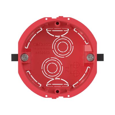 Коробка распределительная DKC Avanti, вводов: 6, для настенного монтажа, 58,8х71х45 мм (ВхШхГ), цвет: красный