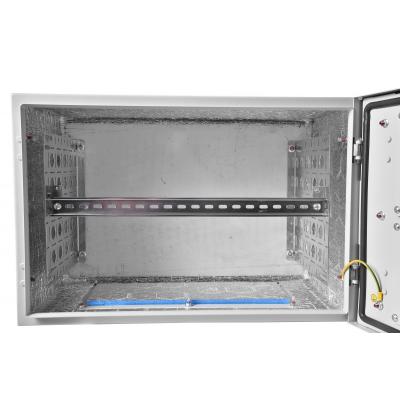 Шкаф уличный всепогодный настенный ЦМО ШТВ-Н, IP65, 6U, корпус: металл, 400х600х500 мм (ВхШхГ), цвет: серый