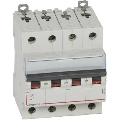 Автоматический выключатель Legrand DX3, 4 модуль, C класс, 4P, 1А, 10кА, (LEG.407920)