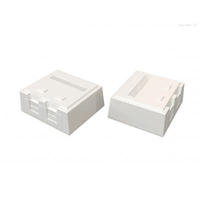 Коробка для наст. монтажа Hyperline SBB4, вводов: 1, Keystone, 28,5х61,5х59 мм (ВхШхГ), цвет: белый