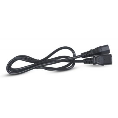 Шнур для блока питания Cabeus, IEC 60320 С13, вилка IEC 320 C14, 1.2 м, 10А, (3x0.75), цвет: чёрный