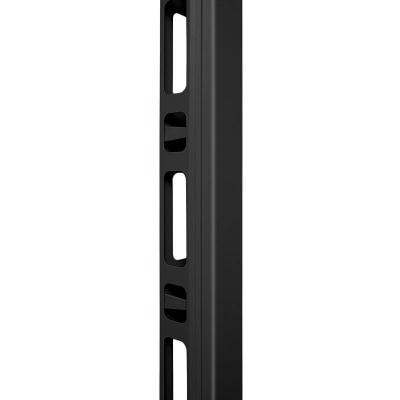Организатор комм. шнуров Cabeus, 47HU, 2100х90х80 мм (ВхШхГ), вертикальный, для шкафов, цвет: чёрный, (металлический) 