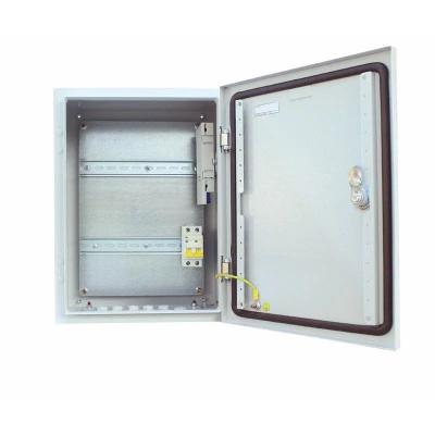 Шкаф уличный всепогодный укомплектованный настенный OSNOVO OS-34, IP66, корпус: металл, 400х300х210 мм (ВхШхГ), цвет: серый