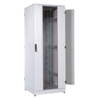 Шкаф телекоммуникационный напольный кроссовый 42U (800x800) дверь стекло,задняя металл,перфор.стенки-07