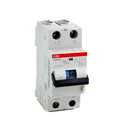 Автоматический выключатель с дифференциальным током ABB DS201 L, 2 модуль, C класс, 1P, 6А, (2CSR245140R1064)