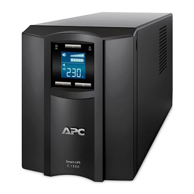 ИБП APC Smart-UPS C, 1500ВА, линейно-интерактивный, напольный, 171х439х219 (ШхГхВ), 230V,  однофазный, Ethernet, (SMC1500I)