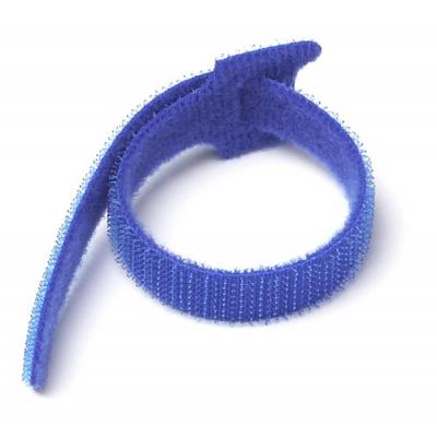 Стяжка кабельная на липучке Lanmaster, открывающаяся, 16 мм Ш, 310 мм Д, 20 шт, материал: нейлон, цвет: синий