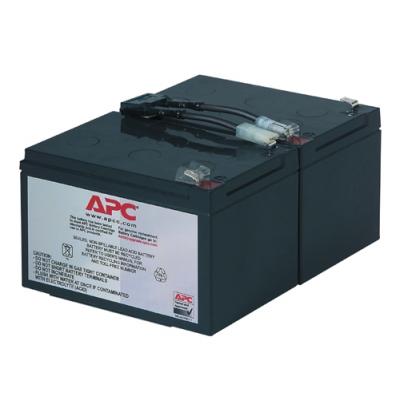 Аккумулятор для ИБП APC, 196х152х94 мм (ВхШхГ) свинцово-кислотный с загущенным электролитом  264 Ач, цвет: чёрный, (RBC6)