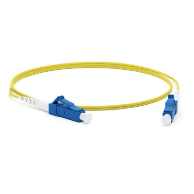Комм. шнур оптический Hyperline, Simplex LC/LC (UPC), OS2 9/125, LSZH, 3м, Ø 2мм, синий хвостовик, цвет: жёлтый