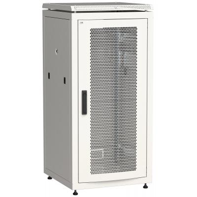 Шкаф серверный напольный ITK LINEA N, IP20, 24U, 1250х600х800 мм (ВхШхГ), дверь: перфорация, боковая панель: сплошная съемная, разборный, цвет: серый