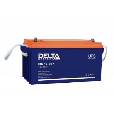Аккумулятор для ИБП Delta Battery HRL-X, 179х167х350 мм (ВхШхГ),  необслуживаемый свинцово-кислотный,  12V/65 Ач, цвет: синий, (HRL 12-65 X)