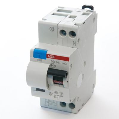 Автоматический выключатель с дифференциальным током ABB DS941, 2 модуль, C класс, 1P, 25А, (2CSR145001R1254)