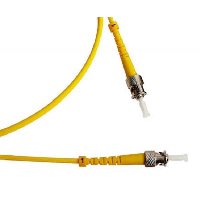 Комм. шнур оптический Lanmaster, Simplex ST/ST (APC), OS2 9/125, LSZH, 15м, металл хвостовик, цвет: жёлтый