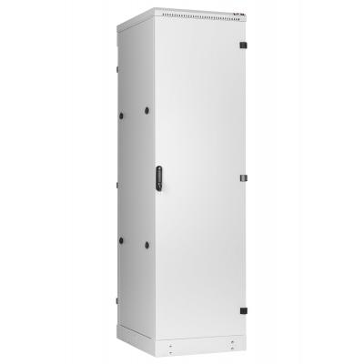 Шкаф телекоммуникационный напольный TLK Indystry, IP54, 42U, 2105х600х800 мм (ВхШхГ), дверь: металл, боковая панель: сплошная, разборный, цвет: серый