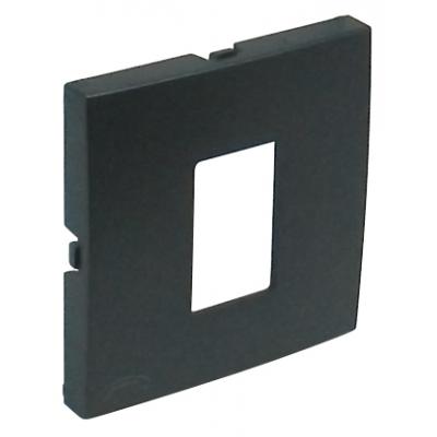Лиц. панель розеточная Efapel Logus90, 1х RJ12, плоская, цвет: тёмно-серый (90712 TIS)