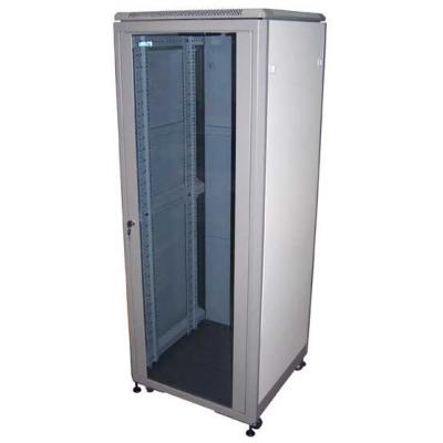 Шкаф телекоммуникационный напольный TWT ECO, IP20, 36U, 1805х600х800 мм (ВхШхГ), дверь: стекло, боковая панель: сплошная съемная, разборный, цвет: сер