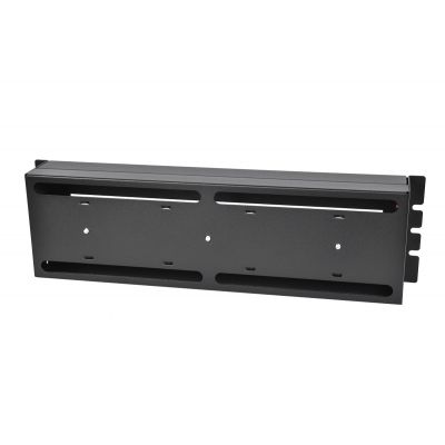 Модульная панель ЦМО, с din рейкой, 3U, для шкафов и стоек, цвет: чёрный