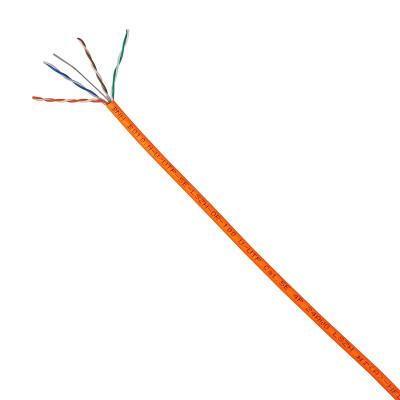 Кабель витая пара BNH, LSZH (нг(A)-HF), U/UTP, кат. 5е, проводник Ø 0,51мм, 100м, коробка, тип прокладки: внутри зданий, цвет: оранжевый