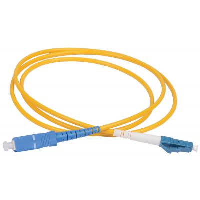 Комм. шнур оптический ITK, Simplex SC/LC (UPC/UPC), OS2 9/125, LSZH, 100м, белый/синий хвостовик, цвет: жёлтый