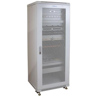 Шкаф серверный напольный Cabeus, IP20, 32U, 1610х600х800 мм (ВхШхГ), дверь: перфорация, разборный, цвет: серый