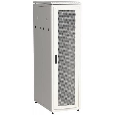 Шкаф серверный напольный ITK LINEA N, IP20, 33U, 1650х600х1000 мм (ВхШхГ), дверь: перфорация, боковая панель: сплошная съемная, разборный, цвет: серый