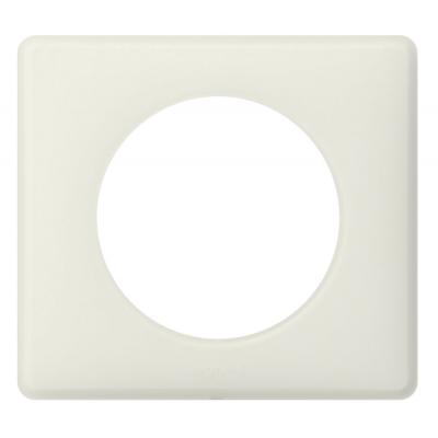 Рамка Legrand Celiane, 1 пост, 82х90х8,5 мм (ВхШхГ), плоская, универсальная, цвет: белая перкаль (LEG.066701)