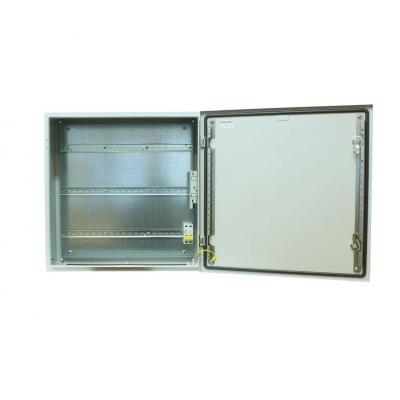 Шкаф уличный всепогодный укомплектованный настенный OSNOVO, IP66, корпус: металл, 600х600х210 мм (ВхШхГ), цвет: серый