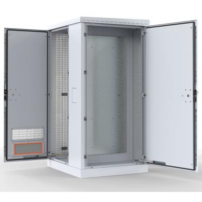 Шкаф уличный всепогодный напольный ЦМО ШТВ-2, IP65, 18U, 1245х1000х600 мм (ВхШхГ), дверь: металл, цвет: серый, (ШТВ-2-18.10.6-43A3)
