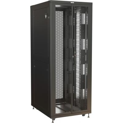 Шкаф серверный напольный Hyperline TSR, IP20, 42U, 2055х600х1000 мм (ВхШхГ), дверь: двойная распашная, перфорация, боковая панель: сплошная съемная, с