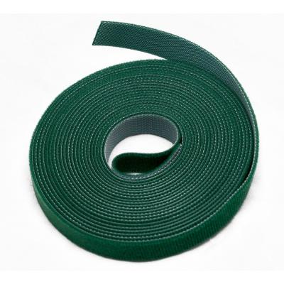 Лента липучая Hyperline WASNR, открывающаяся, 9 мм Ш, 5 000 мм Д, материал: полиамид тканное плетение, цвет: зелёный