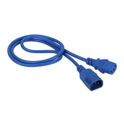 Шнур для блока питания Lanmaster, IEC 60320 С13, вилка IEC 320 C14, 0.5 м, 10А, цвет: синий