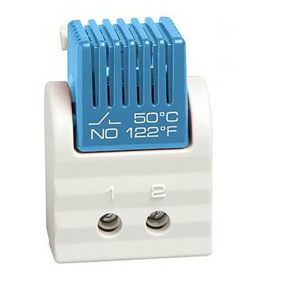 Термостат STEGO FTS 011, 47х33х33 мм (ВхШхГ), на DIN-рейку, для нагревателя, 250V, синий, разомкнутый контакт, NO, вкл. +35 °C