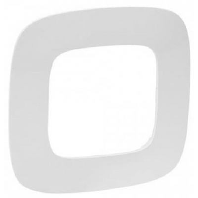 Рамка Legrand Valena Allure, 1 пост, 92х90х10 мм (ВхШхГ), плоская, универсальная, цвет: белый (LEG.754301)
