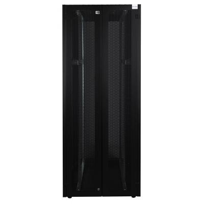 Шкаф серверный напольный Datarex, IP20, 36U, 1744х800х800 мм (ВхШхГ), дверь: перфорация, боковая панель: сплошная съемная, разборный, цвет: чёрный